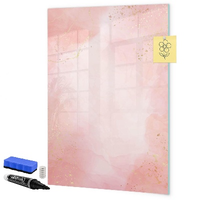 Pizarra magnética de pared con rotulador Tablero de colores pastel para fotos y notas.