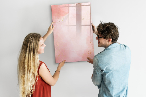 Pizarra magnética de pared con rotulador Tablero de colores pastel para fotos y notas.