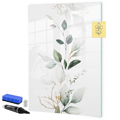 Pizarra magnética de pared con rotulador Tablero elegante para fotos y notas.
