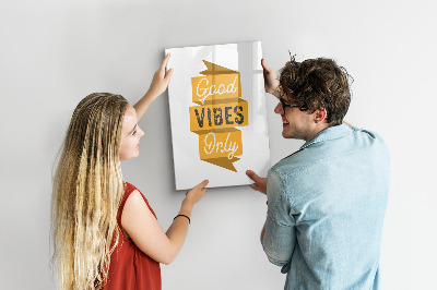 Pizarra borrable de cristal con imanes Tablero creativo para fotos y notas
