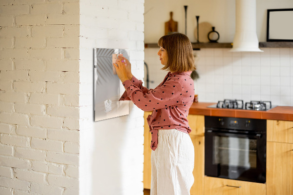 Pizarra borrable de cristal con imanes Tablero de notas y fotos