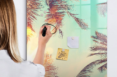 Pizarra borrable de cristal con imanes Tablero creativo para fotos y notas