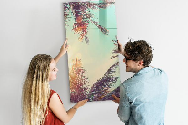 Pizarra borrable de cristal con imanes Tablero creativo para fotos y notas