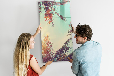 Pizarra borrable de cristal con imanes Tablero creativo para fotos y notas