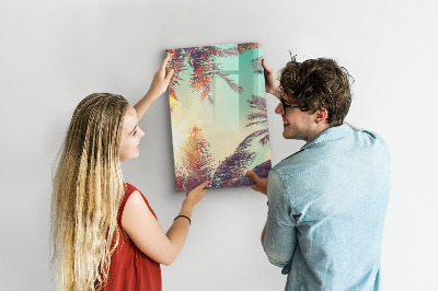Pizarra borrable de cristal con imanes Tablero creativo para fotos y notas