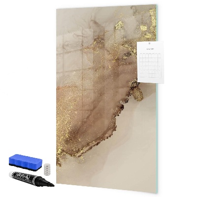 Pizarra borrable de cristal con imanes Tablero elegante para fotos y notas.