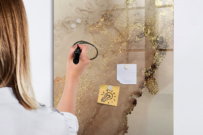 Pizarra borrable de cristal con imanes Tablero elegante para fotos y notas.