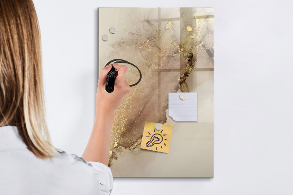 Pizarra borrable de cristal con imanes Tablero elegante para fotos y notas.