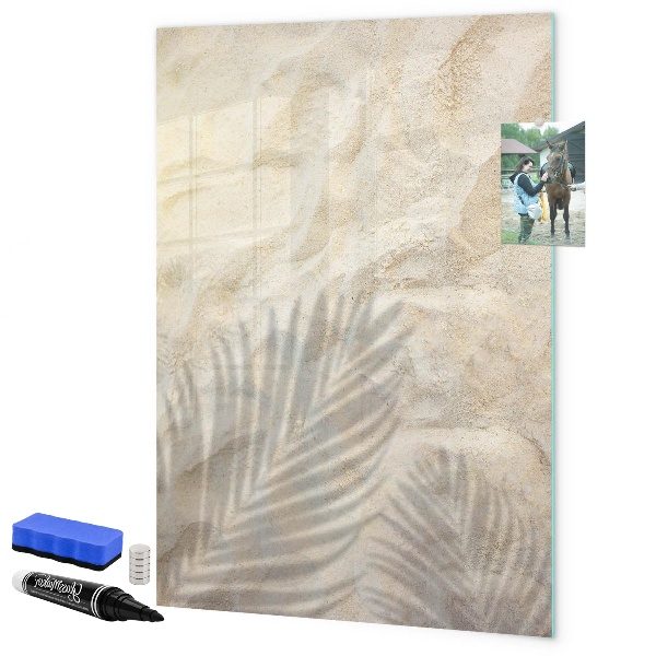 Pizarra magnética de pared con rotulador Tablero fotográfico con accesorios