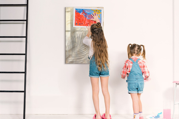 Pizarra magnética de pared con rotulador Tablero fotográfico con accesorios