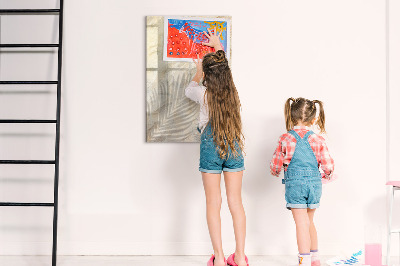 Pizarra magnética de pared con rotulador Tablero fotográfico con accesorios