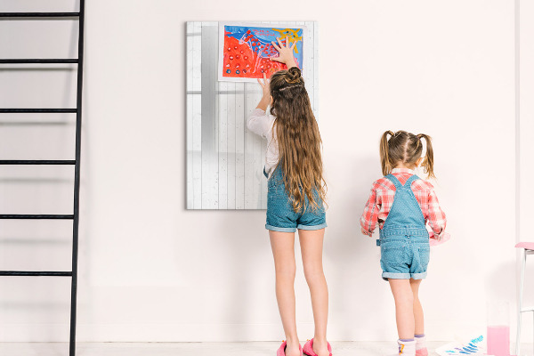 Pizarra magnética de pared con rotulador Tablero para fotos y notas