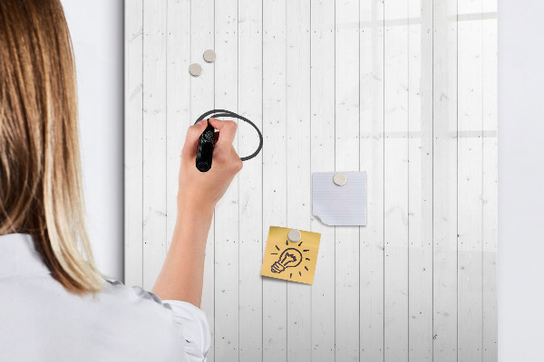 Pizarra magnética de pared con rotulador Tablero para fotos y notas