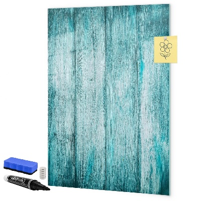 Pizarra magnética de pared con rotulador Un tablero colorido para notas y fotos.