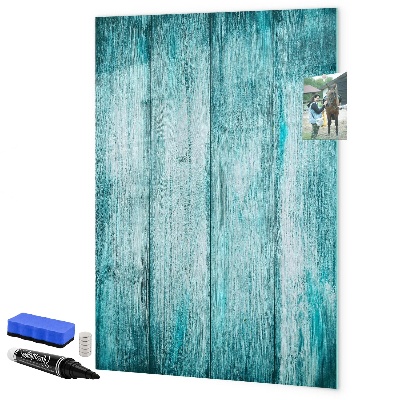Pizarra magnética de pared con rotulador Un tablero colorido para notas y fotos.