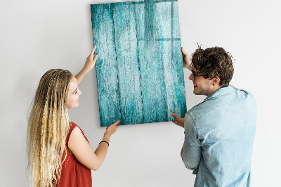Pizarra magnética de pared con rotulador Un tablero colorido para notas y fotos.