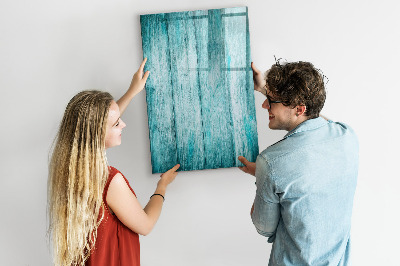 Pizarra magnética de pared con rotulador Un tablero colorido para notas y fotos.