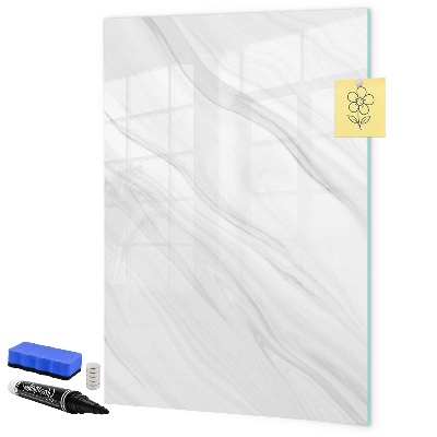 Pizarra borrable de cristal con imanes Tablero elegante para fotos y notas.