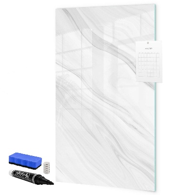 Pizarra borrable de cristal con imanes Tablero elegante para fotos y notas.