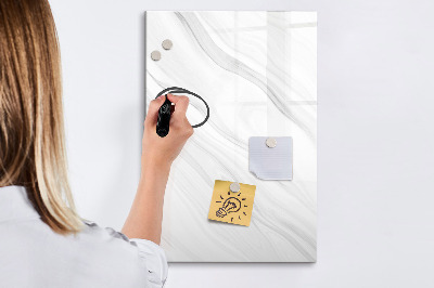 Pizarra borrable de cristal con imanes Tablero elegante para fotos y notas.