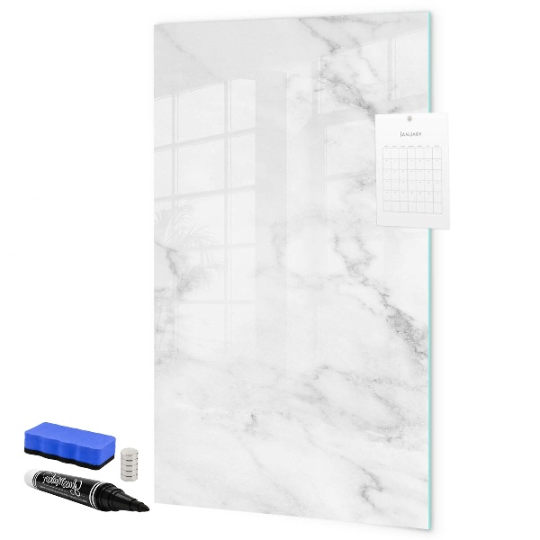 Pizarra magnética de pared con rotulador Tablero magnético para fotos y notas.