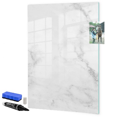 Pizarra magnética de pared con rotulador Tablero magnético para fotos y notas.