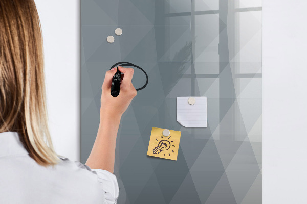 Pizarra magnética de pared con rotulador Tablero de notas y fotos