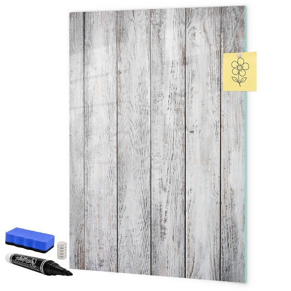 Pizarra magnética de pared con rotulador Un tablero para fijar fotos y notas.