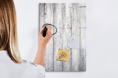 Pizarra magnética de pared con rotulador Un tablero para fijar fotos y notas.