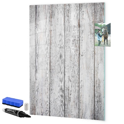 Pizarra magnética de pared con rotulador Un tablero para fijar fotos y notas.