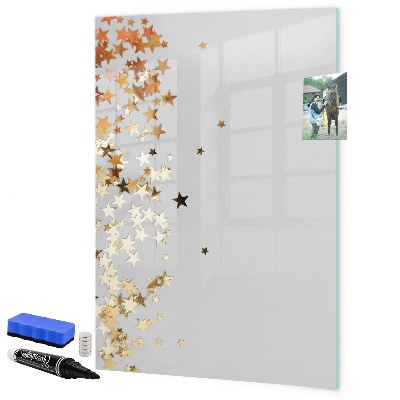 Pizarra borrable de cristal con imanes Tablero creativo para fotos y notas