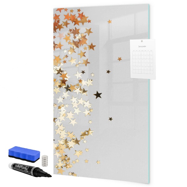 Pizarra borrable de cristal con imanes Tablero creativo para fotos y notas