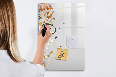 Pizarra borrable de cristal con imanes Tablero creativo para fotos y notas