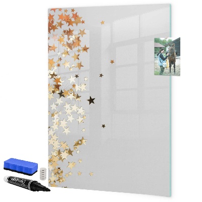 Pizarra borrable de cristal con imanes Tablero creativo para fotos y notas