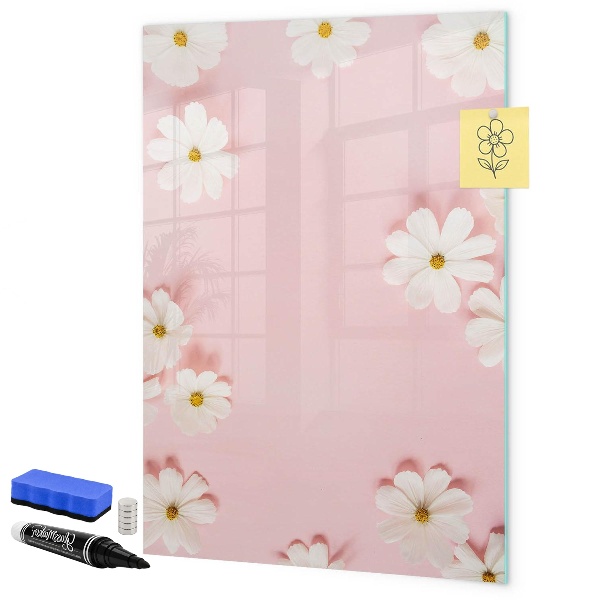 Pizarra magnética de pared con rotulador Tablero creativo para notas y fotos