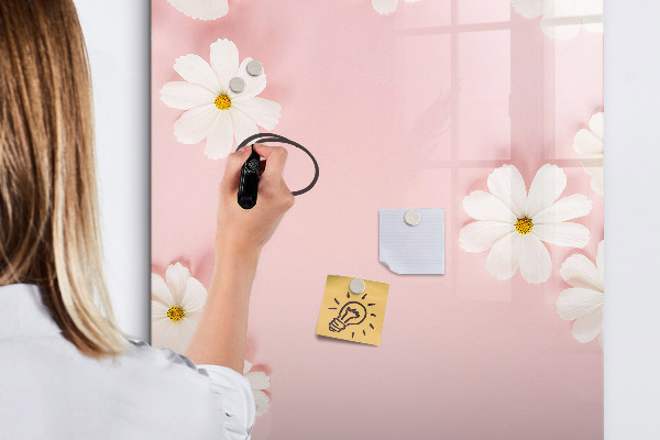 Pizarra magnética de pared con rotulador Tablero creativo para notas y fotos
