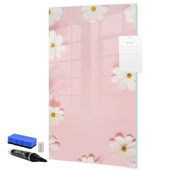 Pizarra magnética de pared con rotulador Tablero creativo para notas y fotos
