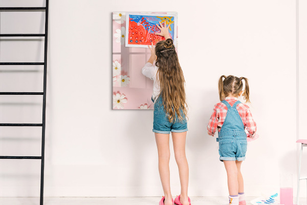 Pizarra magnética de pared con rotulador Tablero creativo para notas y fotos