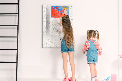 Pizarra borrable de cristal con imanes Una forma creativa de presentar tus fotos
