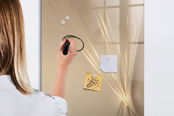 Pizarra magnética de pared con rotulador Tablero de exhibición de fotos moderno