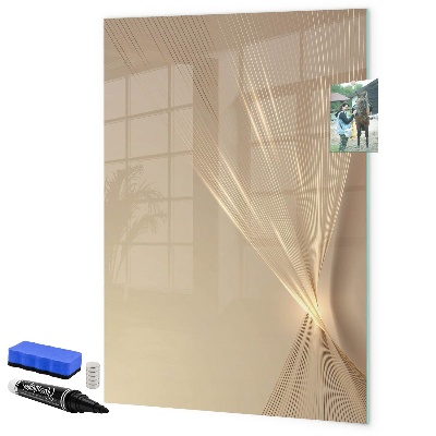 Pizarra magnética de pared con rotulador Tablero de exhibición de fotos moderno