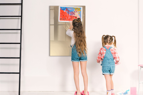 Pizarra magnética de pared con rotulador Tablero de exhibición de fotos moderno