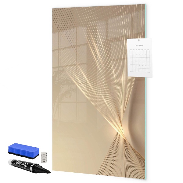 Pizarra magnética de pared con rotulador Tablero de exhibición de fotos moderno