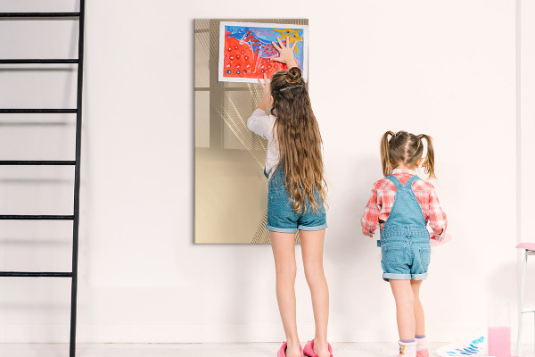 Pizarra magnética de pared con rotulador Tablero de exhibición de fotos moderno