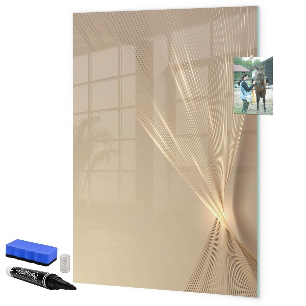 Pizarra magnética de pared con rotulador Tablero de exhibición de fotos moderno