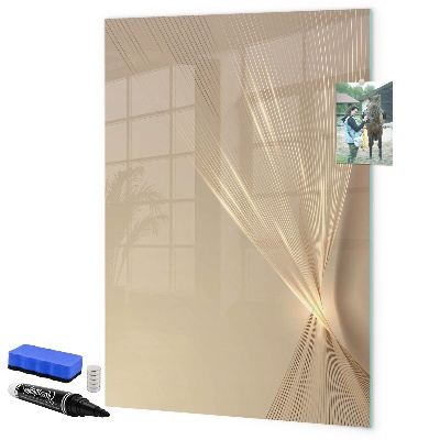Pizarra magnética de pared con rotulador Tablero de exhibición de fotos moderno
