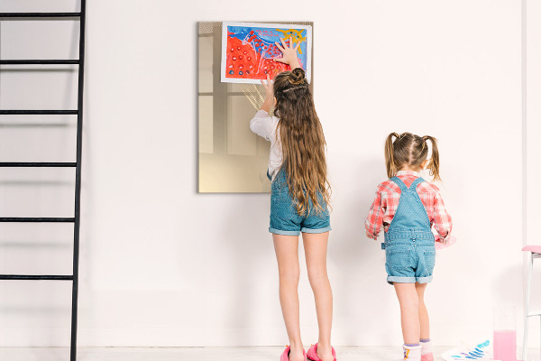 Pizarra magnética de pared con rotulador Tablero de exhibición de fotos moderno