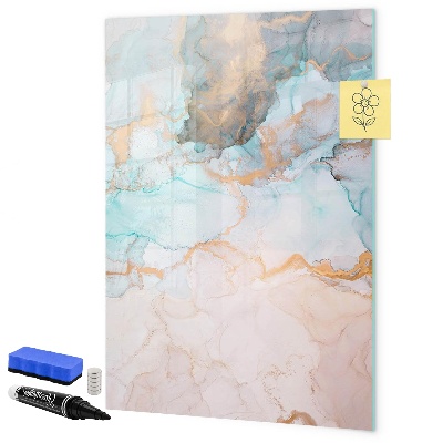 Pizarra magnética de pared con rotulador Un tablero colorido para presentar fotos