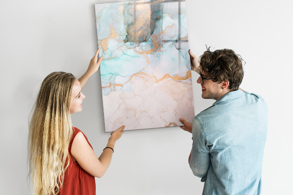 Pizarra magnética de pared con rotulador Un tablero colorido para presentar fotos