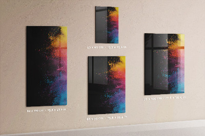 Pizarra magnética de pared con rotulador Un tablero colorido para presentar fotos